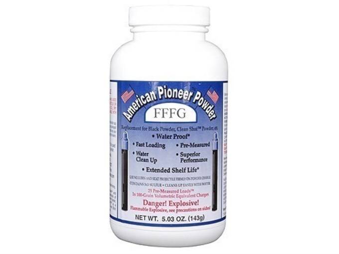 American-Pioneer-FFFg-Black-Powder-Substitute-100-Grain-Pre-Measured-Tube-25PK American Pioneer FFFg Black Powder Substitute 100 Grain Pre-Measured Tube 25PK - Image 1