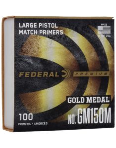 Federal Premium Gold Medal Large Pistol Match Primers #150M - Image 3